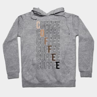 Repeating coffee with coffee colors Hoodie
